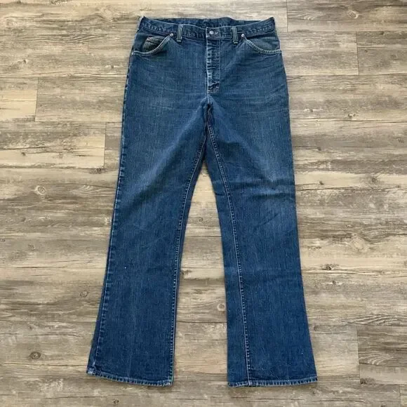 Vintage 70s Lee Denim Jeans Size 36X32